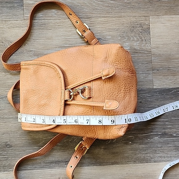 FREE PEOPLE Brown Leather Backpack - Picture 6 of 16
